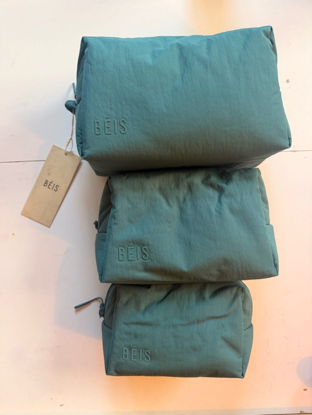 Béis The air pouch set in deep teal